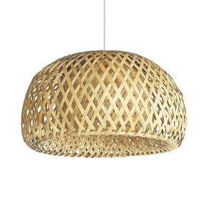 Pendente Em Fibra Natural Bambu Quarto Artesanal Boho Nat53