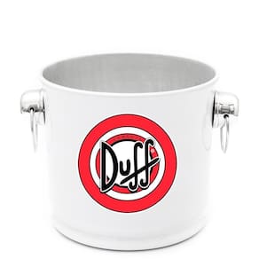 Balde De Gelo Térmico Em Alumínio 12L Branco Duff Beer