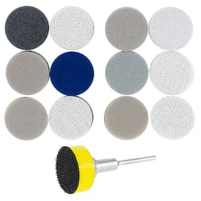 Kit 12 Almofadas 25Mm Polimento Haste 3Mm Micro Retífica