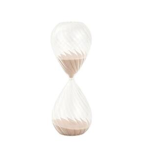 Ampulheta Decorativa em Vidro Areia Bege 30 Minutos 22cm 18732 Mart