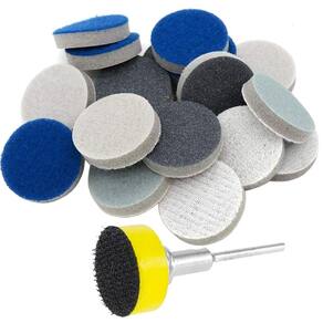 Kit 24 Almofadas 25Mm Polimento Haste 3Mm Micro Retífica