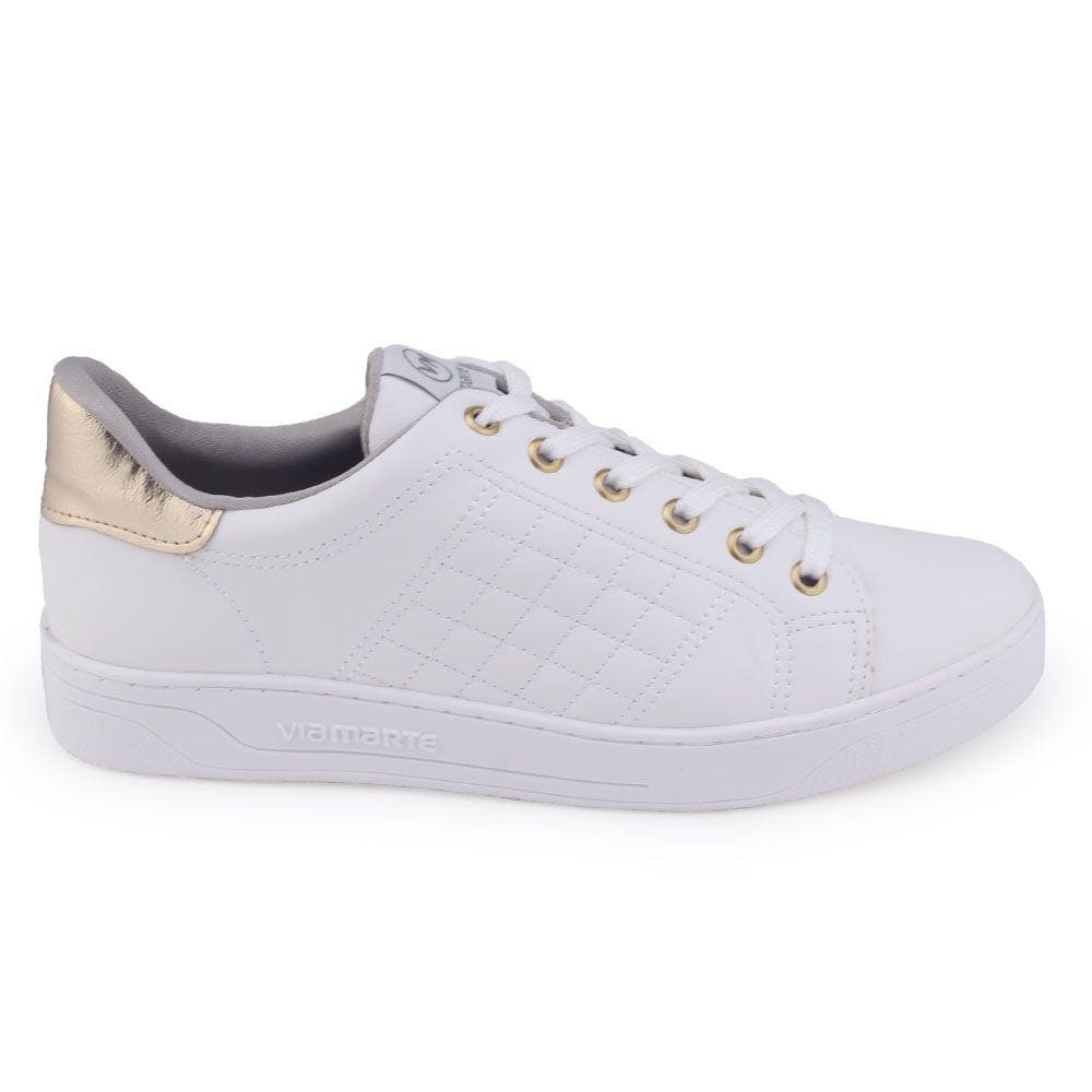 Tênis Feminino Via Marte 020-001 casual napa cadarço