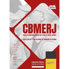 Apostila Cbmerj 2024 Cadete Bm Do 1º Ano Do Curso Formação