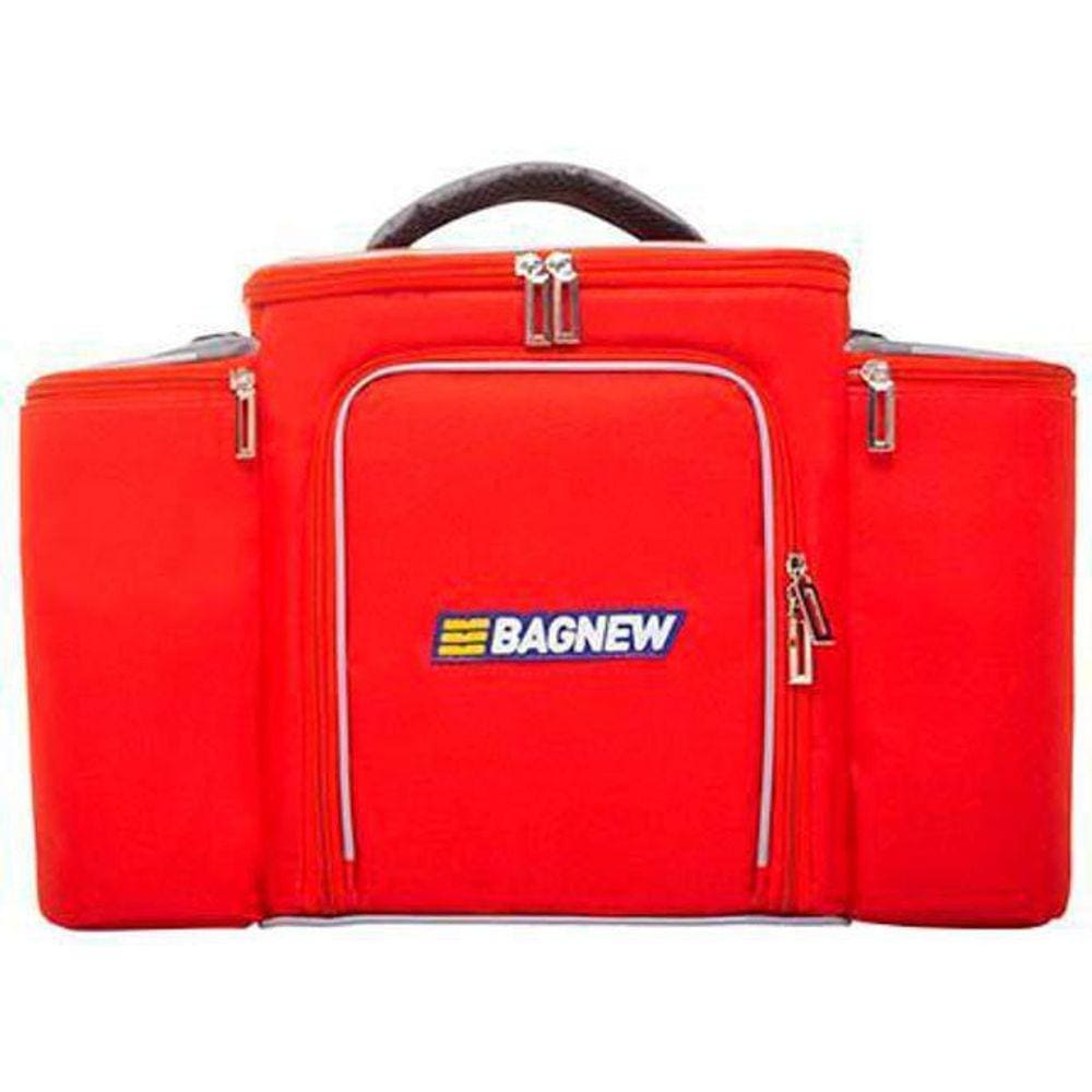 Bolsa Térmica 4 Potes - Vermelho Com Cinza