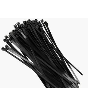 Jogo de 50 Abraçadeira Nylon Enforca Gato Preta 200x7,6mm - Starfer