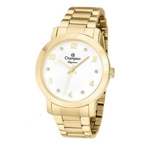 Relógio Champion Feminino Dourado Strass Lançamento