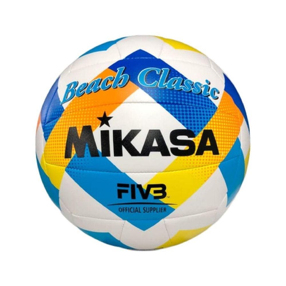 Bola Vôlei De Praia Mikasa Bv543C-Vxa-Y Branco/Amarelo/Azul