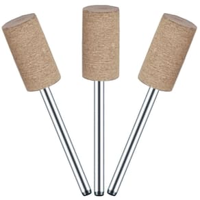 Kit 3 Ponta Montada 10Mm X 3Mm Couro Polir Micro Retífica