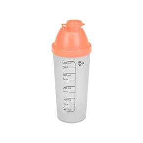 Shakeira Coza 500ml Nutri Cor Laranja Crush Dimensões 8,6 x 8,6 x 21,3 cm