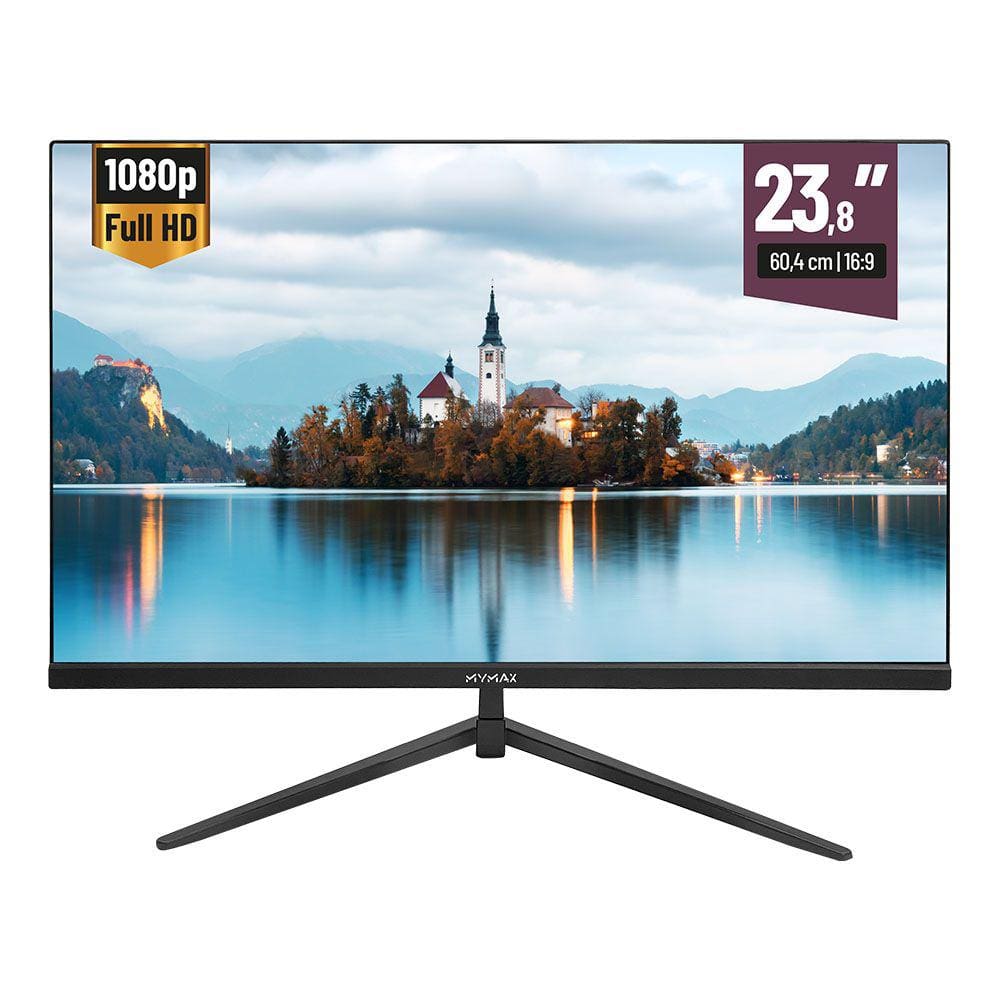 Monitor 23.8` 75Hz Full HD, 3ms, Sem Borda MYMAX