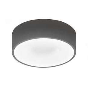 Plafon Taschibra Sushi Redondo Com 4 Lâmpadas 4000k Bivolt Preto