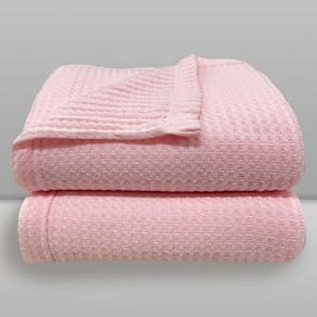 Manta Termocelular Cubes Rosa Bebê - Laço Bebê