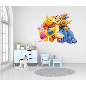 Adesivo De Parede Turma Do Pooh