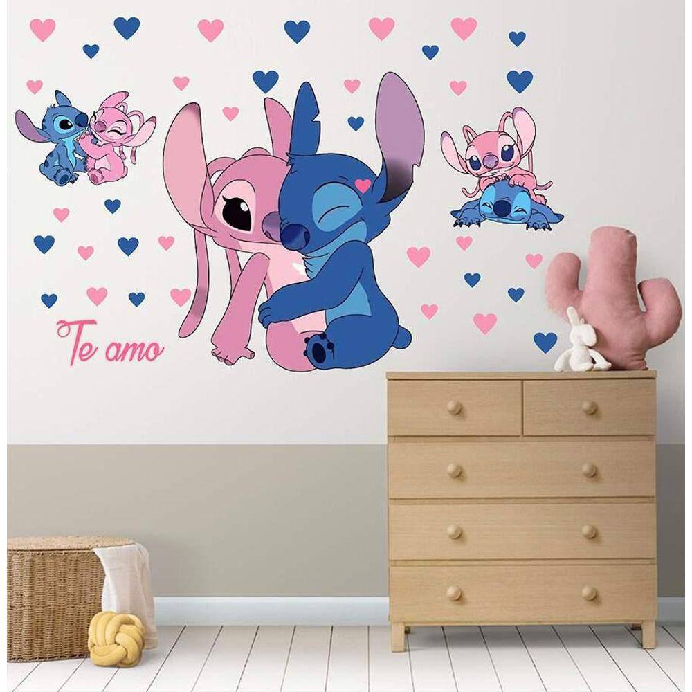 Adesivo De Parede Stitch E Angel
