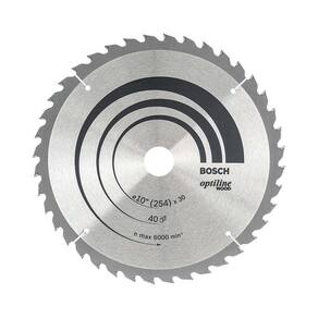 Disco De Serra Optiline Wood 254Mm 40 Dentes Bosch