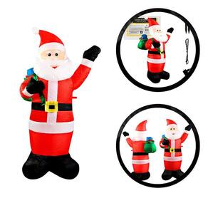 Inflável Papai Noel LED Jardim Bivolt Natal 1,30m