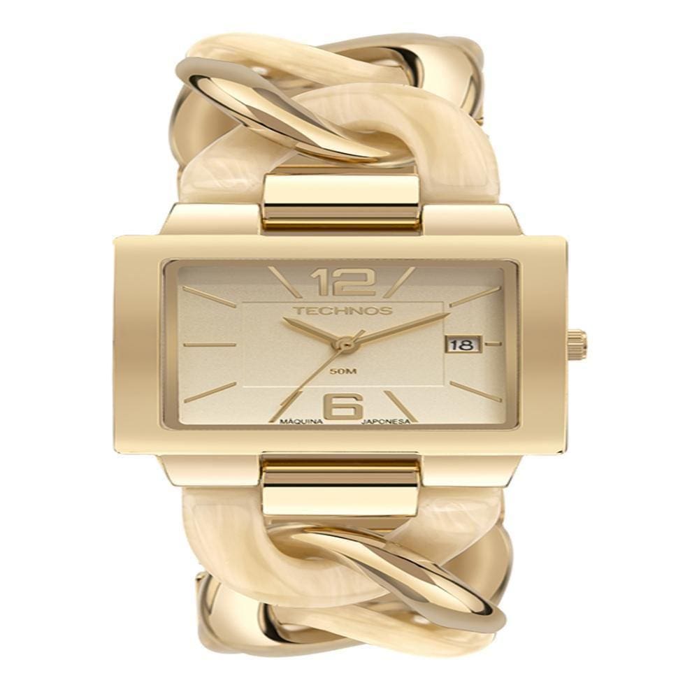 Relógio Technos Feminino Unique Dourado 2115Tvw/1X