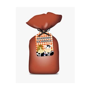 Sacola Surpresa Fazendinha 14cm x 27cm - 8 Unidades