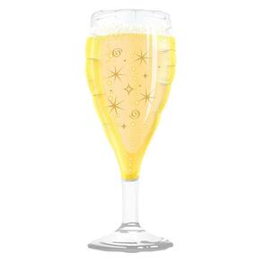Balão Metalizado Taça Champanhe Dourado - 39 Polegadas
