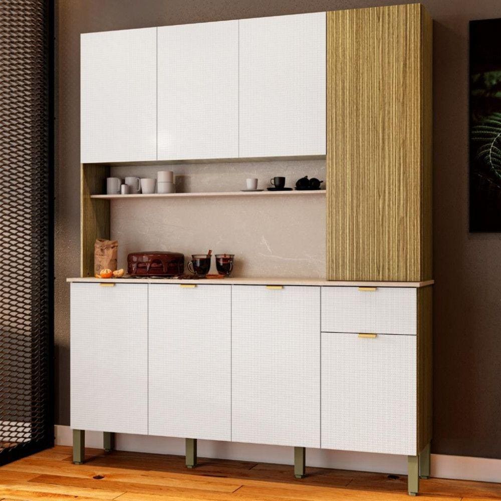 Cozinha Compacta 8 Portas 1 Gaveta Slow Kits Paraná