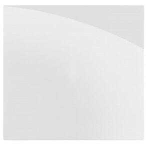 Placa Cega Com Suporte 4X4 - Recta Branco Gloss