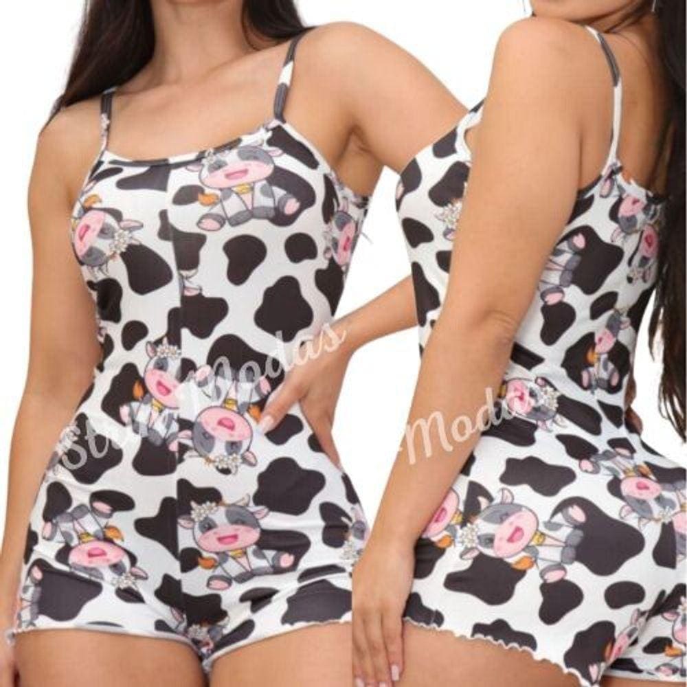 Pijama Feminino estilo Macaquinho em Suede lingerie
