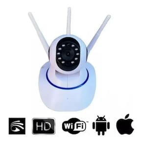 Câmera Ip 3 Antenas Wifi Wireless 3 Geração Visão Noturna