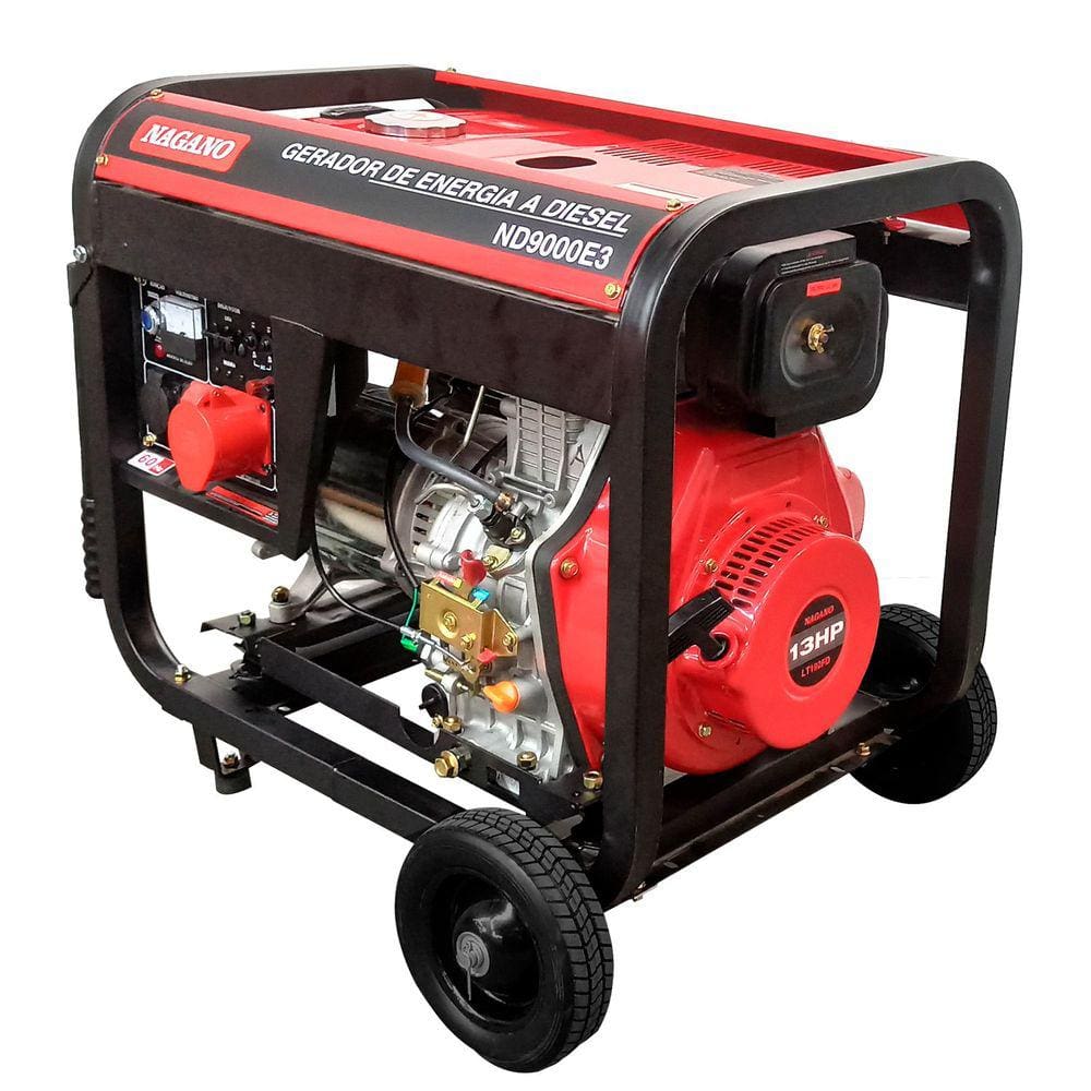 Gerador de Energia a Diesel 9kva Trifásico 110v/220v Partida Elétrica