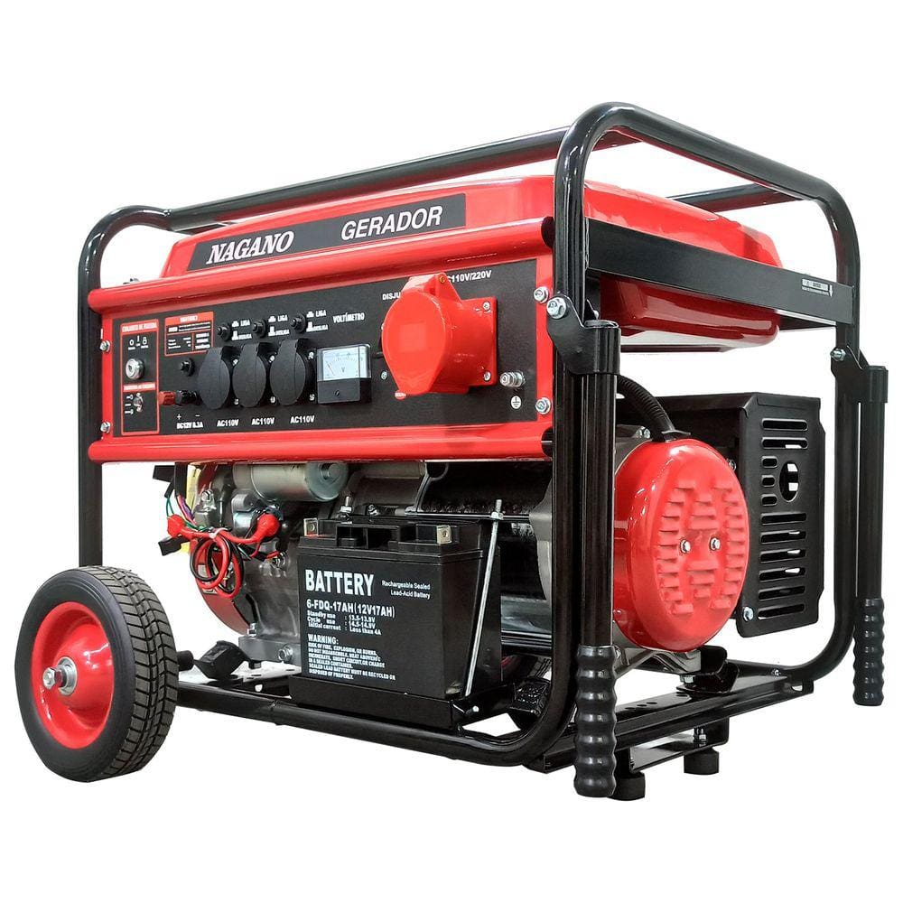 Gerador de Energia a Gasolina 9kva Trifásico 110v/220v Partida Elétrica