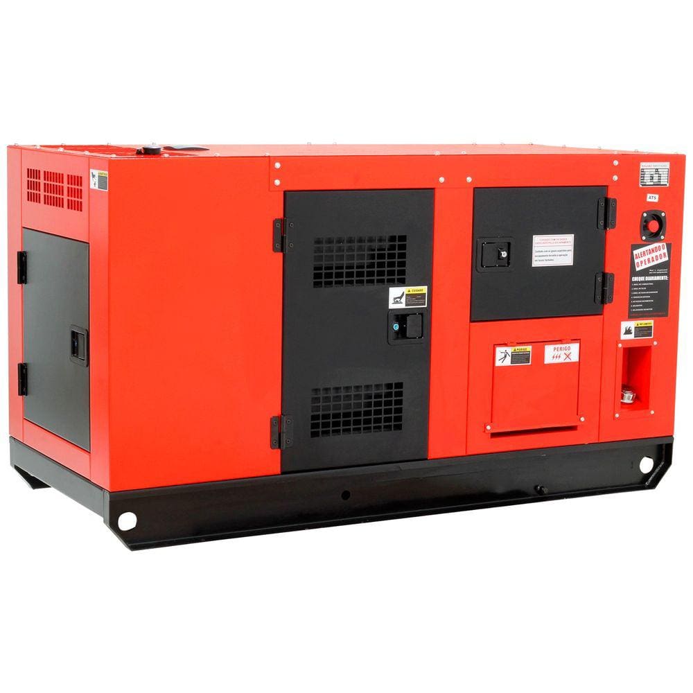 Gerador de Energia a Diesel 33kva Bifásico 110/220v Silenciado com QTA