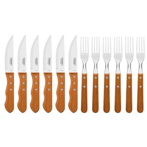Jogo de Talheres Jumbo para Churrasco Dynamic com Laminas em ACO INOX