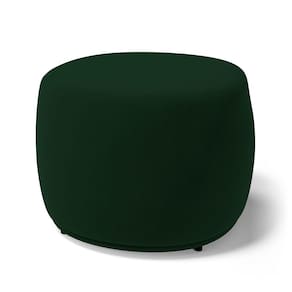Puff Decorativo Living Aisha Orgânico Veludo Verde Escuro - Desk Design