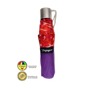 Guarda Chuva Reforçado Voyagem 010Bl Roxo Laranja
