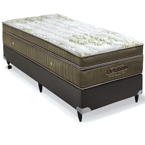 Cama box e Colchão Gold Ultra Gel Solteiro (88x188)- Ortobom