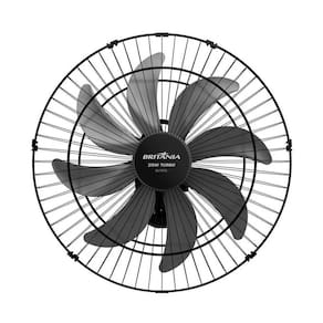 Ventilador De Parede Britânia 8 Pás 215W Bvt675 Preto - 127V