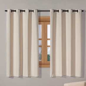 Cortina Blackout Tecido 2,20M X 1,30M Corta 100% Luz Areia