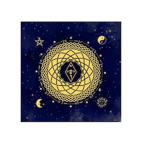 Toalha Para Leitura de Tarô Elemental Força dos Astros 70CM