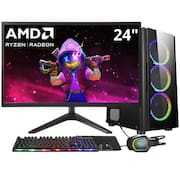 PC Gamer 3green Winner, AMD Ryzen 5 5600G, 16GB DDR4, SSD 1TB, Gráficos Radeon VEGA, Fonte 500W, Monitor 24” LED, Kit Gamer completo - GSW-24010