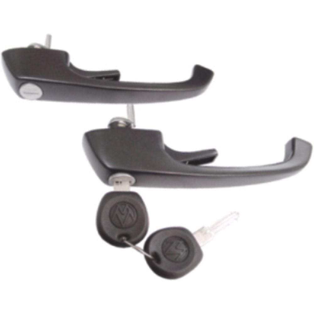 Par Maçaneta Externa Preta Metal VW Caminhões