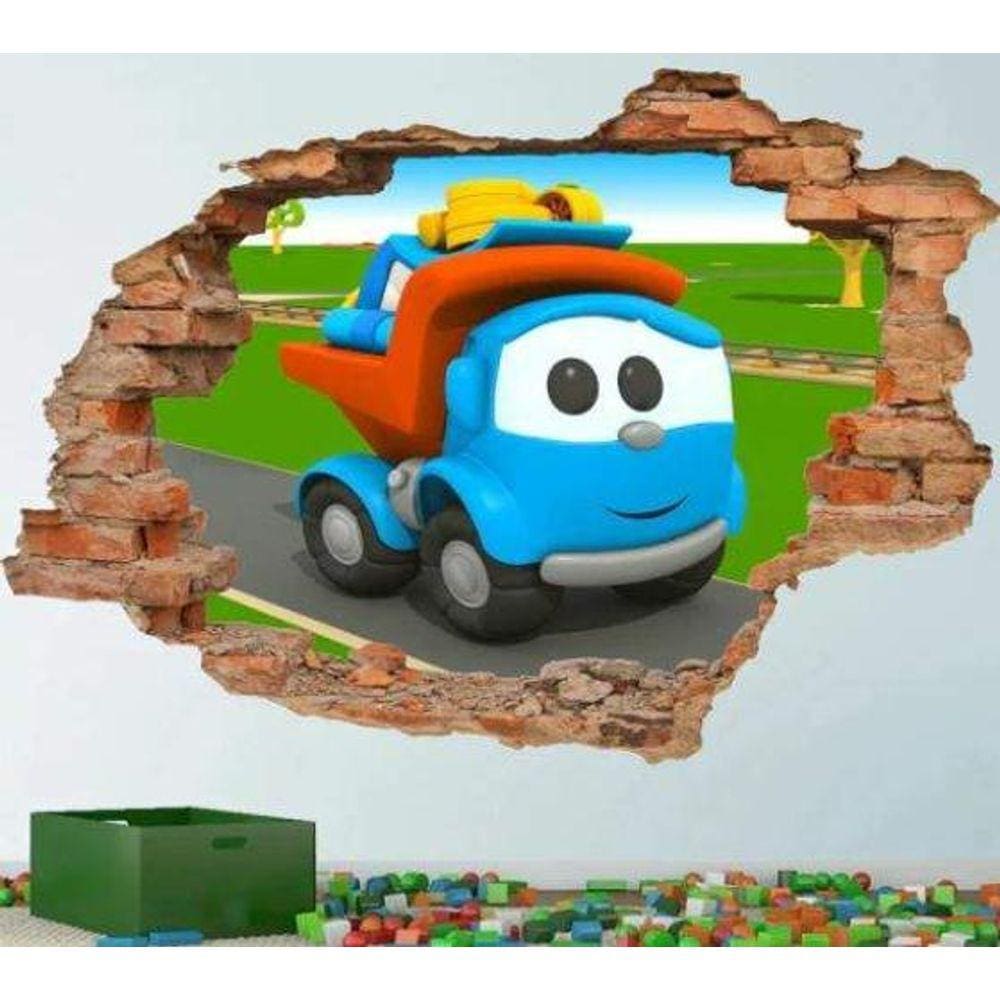 Adesivo De Parede Leo Caminhão