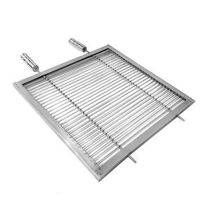 Grelha Uruguaia Aramada 50X50 Reforçada De Churrasco Em Inox