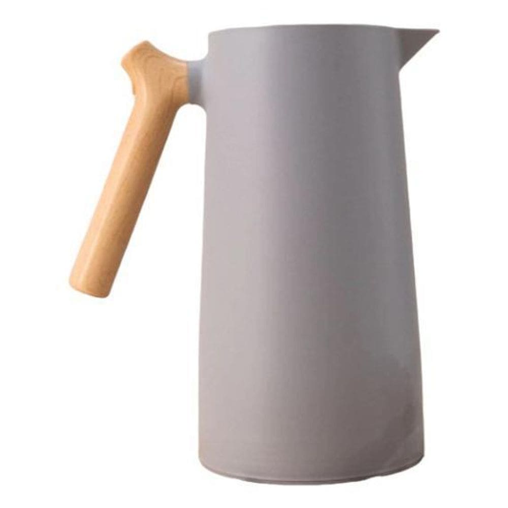 Jarra Garrafa Térmica Alça Curvada 1000Ml Café Cabo - Cinza