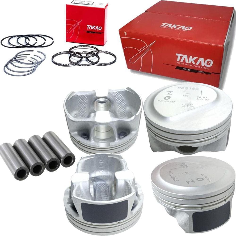 Pistao Com Aneis Std Aircross C3 Picasso Peugeot 208 1.5 8v Tu4m 2012 A 2022