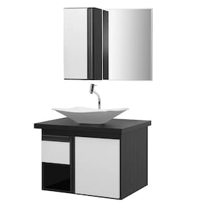Gabinete de Banheiro com Espelheira Kit Porto Velho 60cm