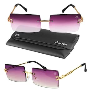 Feminino Case + Oculos Sol Proteção Uv Social Vintage Metal
