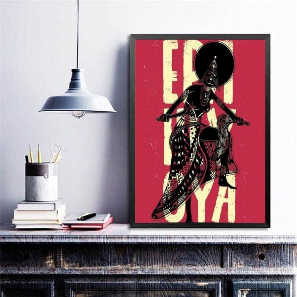 Quadro Poster Candomblé Iansã 45X34Cm