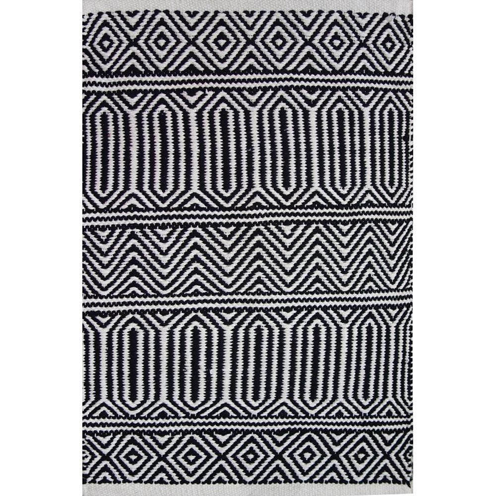 Tapete Kilim Anand 200x300 Preto Unico