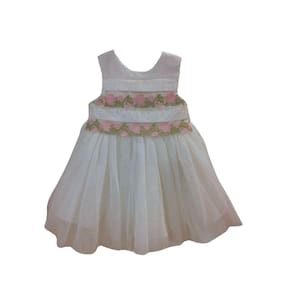 Vestido Festa Batizado Infantil Petit Cherie Off White tam M