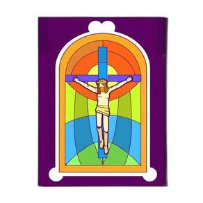 Cristo Cruzificado Jesus Placa Decorativa Religiosa 30X20 Cm