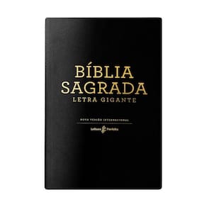 Biblía Nvi - Letra Gigante- Couro Soft Preto